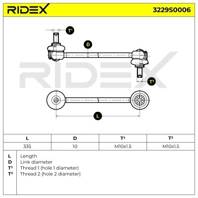 Łącznik Stabilizatora RIDEX 3229S0006 3229S0006 - foto 5