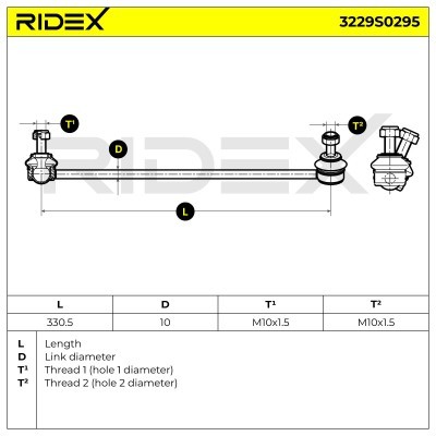 Łącznik Stabilizatora RIDEX 3229S0295 3229S0295 - foto 5