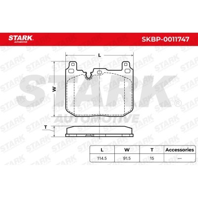 Klocki hamulcowe Stark SKBP-0011747 SKBP-0011747 - foto 5