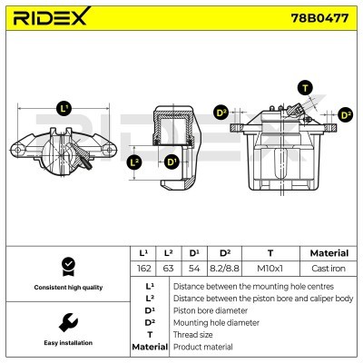 Zacisk Hamulcowy RIDEX 78B0477 78B0477 - foto 6