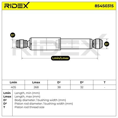 Amortyzator RIDEX 854S0315 854S0315 - foto 7