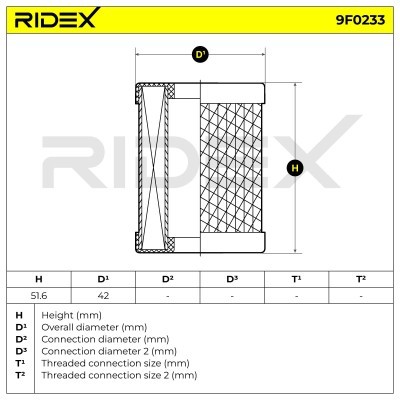 Filtr Paliwa RIDEX 9F0233 9F0233 - foto 6