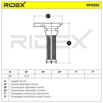 Filtr Paliwa RIDEX 9F0252 9F0252 - foto 4