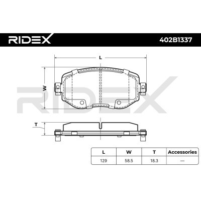 Klocki hamulcowe RIDEX 402B1337 402B1337 - foto 6