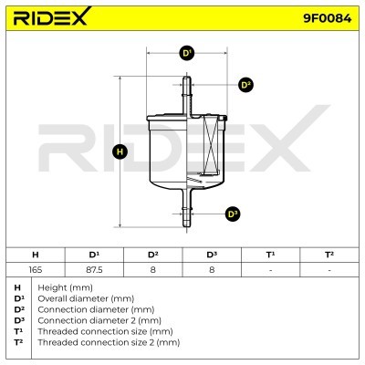 Filtr Paliwa RIDEX 9F0084 9F0084 - foto 4