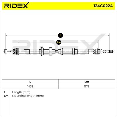 Linka Hamulca Ręcznego RIDEX 124C0224 124C0224 - foto 6