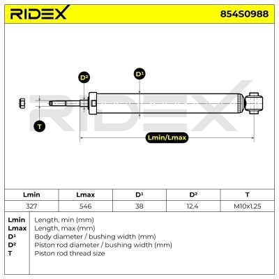 Amortyzator RIDEX 854S0988 854S0988 - foto 6