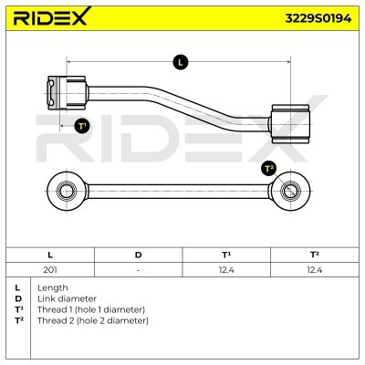 Łącznik Stabilizatora RIDEX 3229S0194 3229S0194 - foto 9