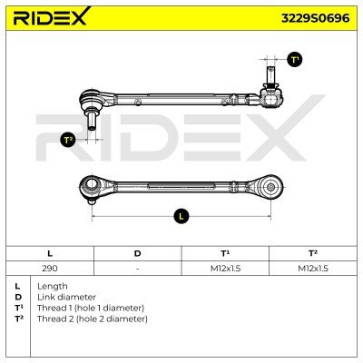 Łącznik Stabilizatora RIDEX 3229S0696 3229S0696 - foto 5
