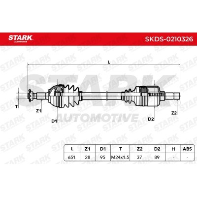 Półoś Napędowa Stark SKDS-0210326 SKDS-0210326 - foto 5
