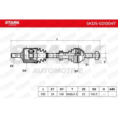 Półoś Napędowa Stark SKDS-0210047 SKDS-0210047 - foto 3