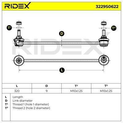 Łącznik Stabilizatora RIDEX 3229S0622 3229S0622 - foto 5