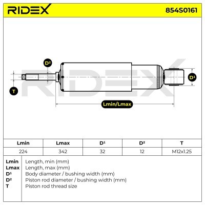 Amortyzator RIDEX 854S0161 854S0161 - foto 3