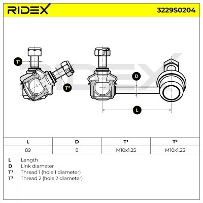 Łącznik Stabilizatora RIDEX 3229S0204 3229S0204 - foto 7