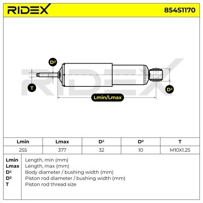 Amortyzator RIDEX 854S1170 854S1170 - foto 14