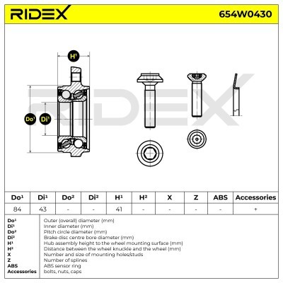 Łożysko Koła RIDEX 654W0430 654W0430 - foto 5
