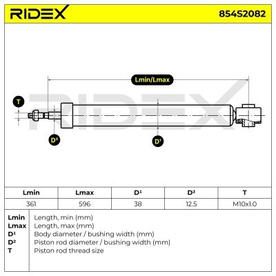 Amortyzator RIDEX 854S2082 854S2082 - foto 8