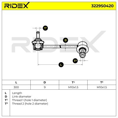 Łącznik Stabilizatora RIDEX 3229S0420 3229S0420 - foto 6