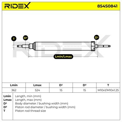 Amortyzator RIDEX 854S0841 854S0841 - foto 10