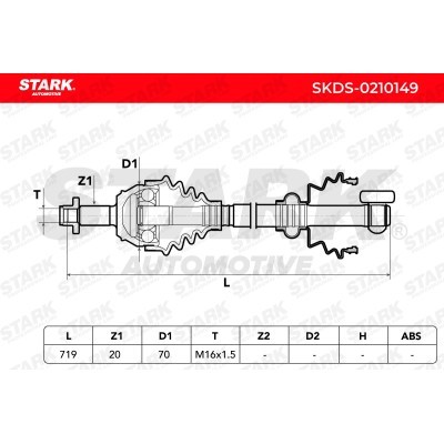 Półoś Napędowa Stark SKDS-0210149 SKDS-0210149 - foto 6