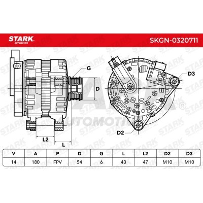 Alternator Stark SKGN-0320711 SKGN-0320711 - foto 7