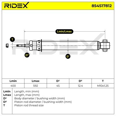 Amortyzator RIDEX 854S17812 854S17812 - foto 7
