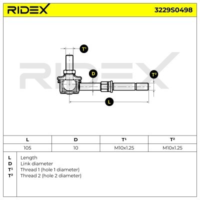 Łącznik Stabilizatora RIDEX 3229S0498 3229S0498 - foto 7