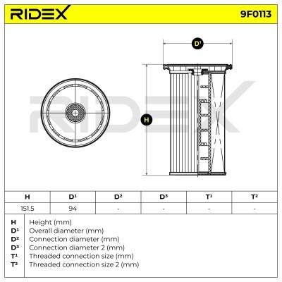 Filtr Paliwa RIDEX 9F0113 9F0113 - foto 4