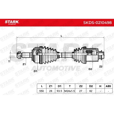 Półoś Napędowa Stark SKDS-0210498 SKDS-0210498 - foto 7