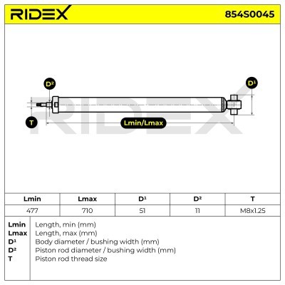 Amortyzator RIDEX 854S0045 854S0045 - foto 8