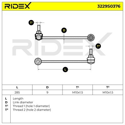 Łącznik Stabilizatora RIDEX 3229S0376 3229S0376 - foto 5