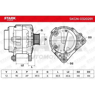 Alternator Stark SKGN-0320291 SKGN-0320291 - foto 6
