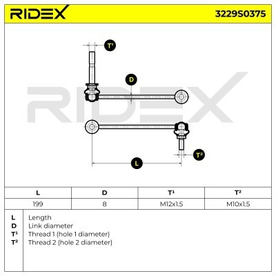 Łącznik Stabilizatora RIDEX 3229S0375 3229S0375 - foto 5
