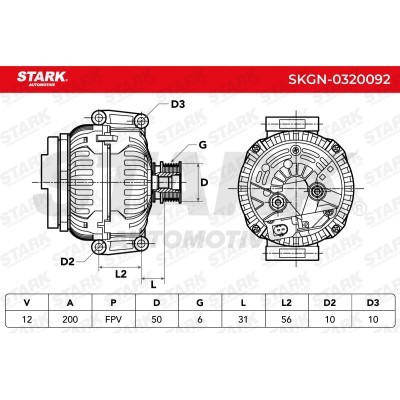 Alternator Stark SKGN-0320092 SKGN-0320092 - foto 8