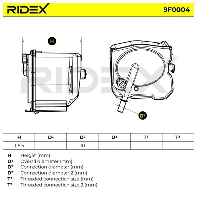 Filtr Paliwa RIDEX 9F0004 9F0004 - foto 7