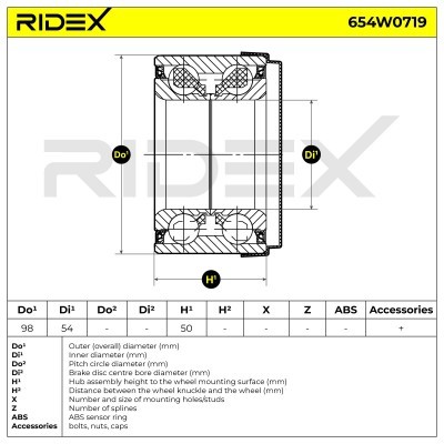 Łożysko Koła RIDEX 654W0719 654W0719 - foto 6