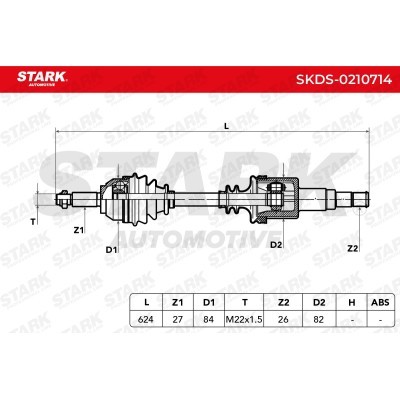 Półoś Napędowa Stark SKDS-0210714 SKDS-0210714 - foto 7