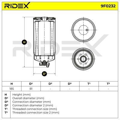 Filtr Paliwa RIDEX 9F0232 9F0232 - foto 4
