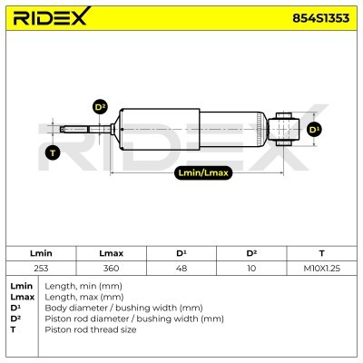 Amortyzator RIDEX 854S1353 854S1353 - foto 6