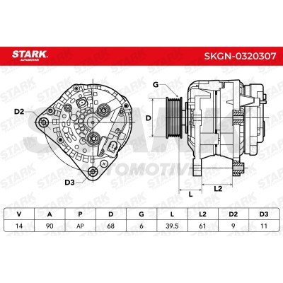 Alternator Stark SKGN-0320307 SKGN-0320307 - foto 6