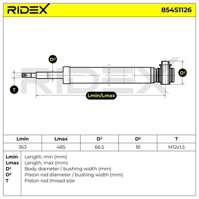 Amortyzator RIDEX 854S1126 854S1126 - foto 8