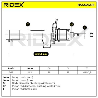 Amortyzator RIDEX 854S2405 854S2405 - foto 8