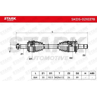 Półoś Napędowa Stark SKDS-0210378 SKDS-0210378 - foto 5