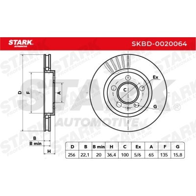 Tarcza hamulcowa Stark SKBD-0020064 SKBD-0020064 - foto 8