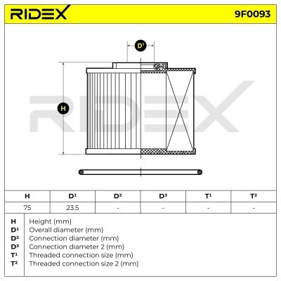 Filtr Paliwa RIDEX 9F0093 9F0093 - foto 4