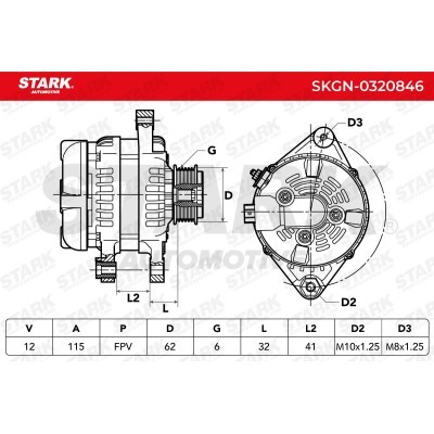 Alternator Stark SKGN-0320846 SKGN-0320846 - foto 7