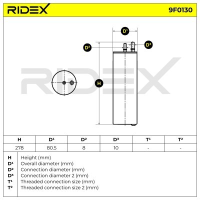 Filtr Paliwa RIDEX 9F0130 9F0130 - foto 6