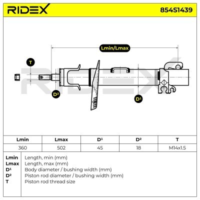 Amortyzator RIDEX 854S1439 854S1439 - foto 6
