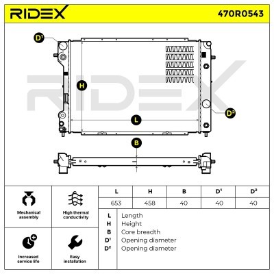 Chłodnica RIDEX 470R0543 470R0543 - foto 5