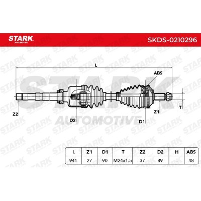 Półoś Napędowa Stark SKDS-0210296 SKDS-0210296 - foto 8